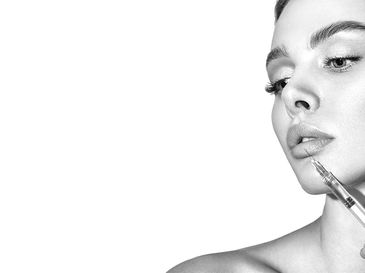 lèvres avec l’acide hyaluronique